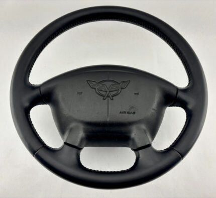 1997-2004 Chevrolet C5 Corvette Steering Wheel w/ Airbag / Black Leather / C5034