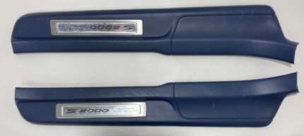 2000-2009 Honda S2000 Door Sills Scuff Plates Trim Panels / Pair / Blue *SCRATCHES* / HS005