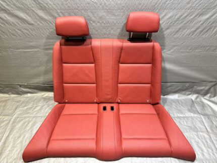 2008-2011 BMW 128i 135i Convertible Rear Seat Set / Coral Red Boston Leather / B1014