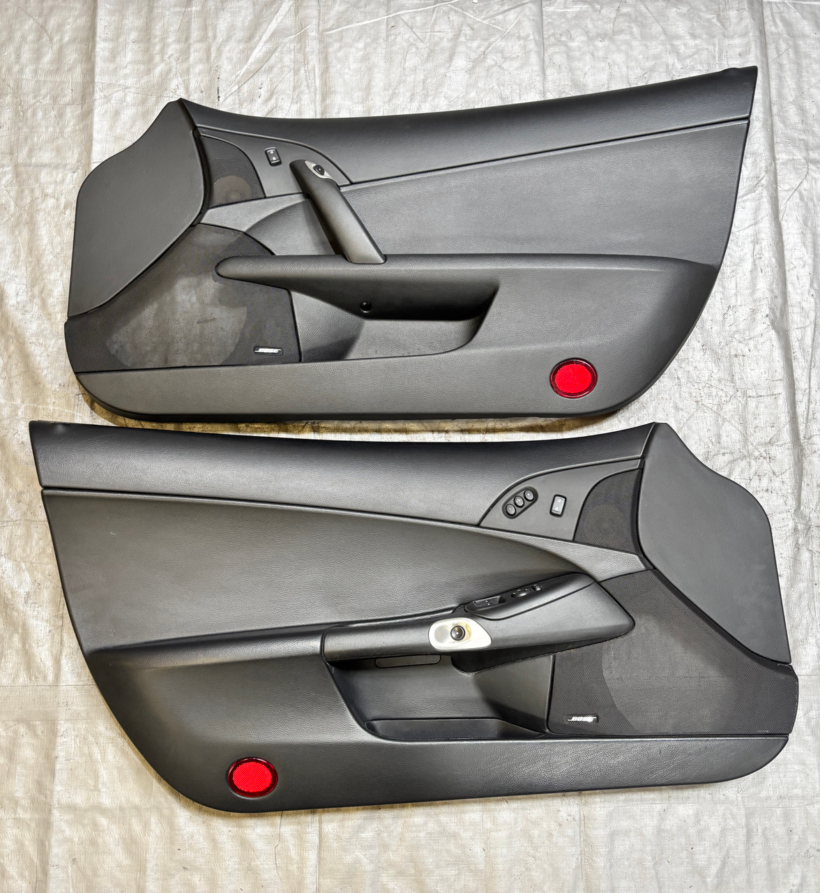 2009-2012 Chevrolet Corvette C6 Coupe Interior Door Panels / Black / C6021 2009-2012 Chevrolet Corvette C6 Coupe Interior Door Panels / Black / C6021
