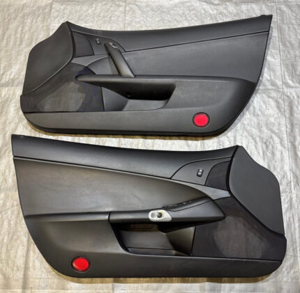 2009-2013 Chevrolet Corvette C6 Coupe Interior Door Panels / Black / Pair / C6023