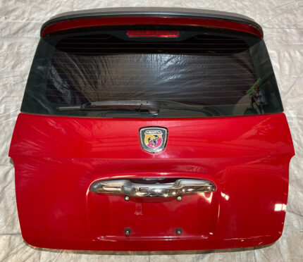 2012-2017 Fiat 500 Abarth Rear Trunk Lid Hatch Liftgate w/ Spoiler / Release Handle / Rosso F5022