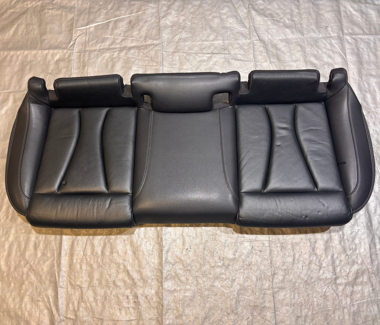 2015-2016 Audi S3 OEM Black Leather Lower Rear Seat Cushion / S3109 2015-2016 Audi S3 OEM Black Leather Lower Rear Seat Cushion / S3109