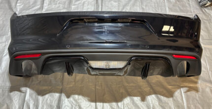 2015-2017 Ford Mustang GT Premium Rear Bumper Cover w/ Valence *DAMAGE* / Shadow Black FM017