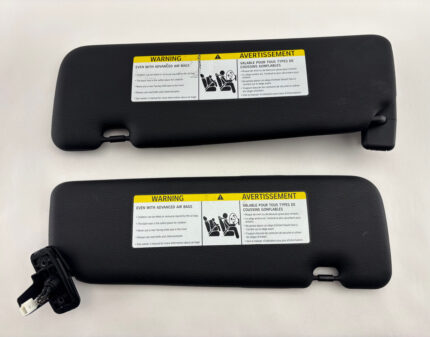 2015-2020 F83 BMW M4 Convertible Interior Sun Visors / Pair / Black / F8M07