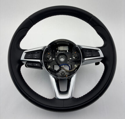 2017-2020 Fiat 124 Spider Abarth Black Leather Steering Wheel / Automatic / FD031