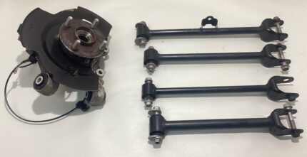 2017-2020 Fiat 124 Spider Driver Rear Knee Assembly Spindle Knuckle w/ Control Arms / 90K FD023
