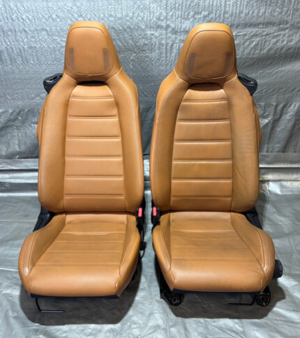2017-2020 Fiat 124 Spider Lusso Saddle Leather Seats / Pair / FD028