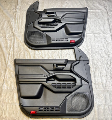 2024-2026 Toyota Tacoma SR Xtracab Front Interior Door Panels / Black / Pair / TC202