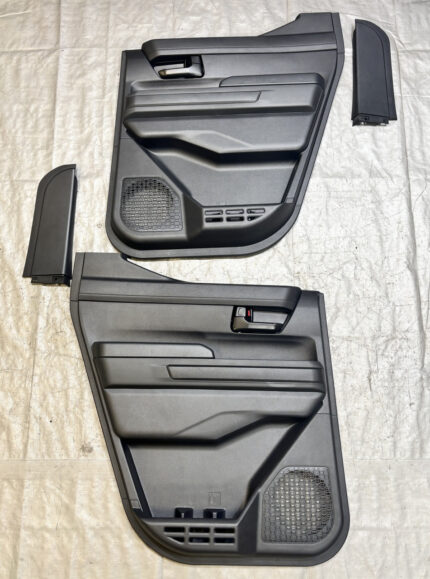 2024-2026 Toyota Tacoma SR5 DoubleCab Rear Interior Door Panels / Black / Pair / TC201