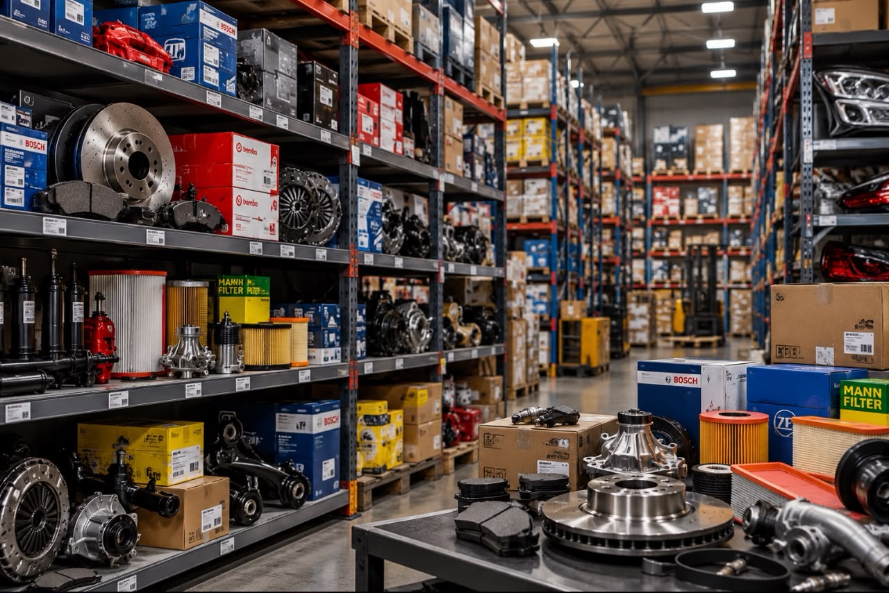 Noble Spareparts automotive showroom and vehicles